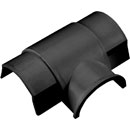 D-LINE AT3015B 1/2-ROUND SMOOTH-FIT BOX ADAPTOR TEE, For 30 x 15mm trunking, black
