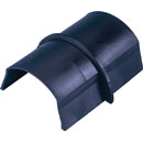 D-LINE CP5025B 1/2-ROUND SMOOTH-FIT COUPLER, For 50 x 25mm trunking, black