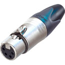 NEUTRIK NC4FXX XLR Female cable connector, nickel shell, silver-plated contacts