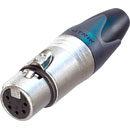 NEUTRIK NC5FXX XLR Female cable connector, nickel shell, silver-plated contacts