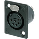 NEUTRIK NC6FP-B-1 XLR Female panel