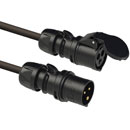 CANFORD HEAVY DUTY 32A AC MAINS POWER LEADS - Using PCE INDUSTRIAL, Midnight connectors