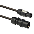 CANFORD AC MAINS POWER LEADS - Powercon TRUE1 to PCE INDUSTRIAL, Midnight 16A connectors