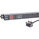 CANFORD PDU Economy, vertical, 8-way, UK, surge protected