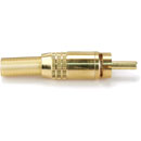 DELTRON 331 RCA (PHONO) PLUG Gold shell, gold contacts