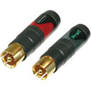 NEUTRIK RCA (PHONO) CONNECTORS - Male and female cable types - Professional