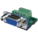BTX CD-MX9F D-SUB 9 pin female, cable or panel mount, screw terminal