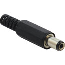 DC CONNECTOR Female cable, 2.5mm, 10mm shaft