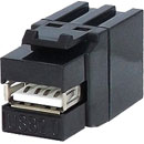 TUK KEYSTONE COUPLER USB 2.0 A-female to A-female, black