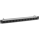 CANFORD SPEAKON TERMINATION PANEL 1U 1x12 Neutrik NL4MPXX, black