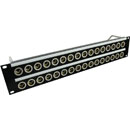CANFORD CONNECT XLR TERMINATION PANEL 2U 2x16 Canford XLRM, black