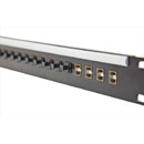 CANFORD GLASFASER-ANSCHLUSSFELD 1HE 1x16 SC SIMPLEX MM, schwarz