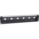 CANFORD TAILBOARD-ANSCHLUSSFELD geneigt, 2HE, 6x Lemo SMPTE FMW / FXW Stecker, schwarz