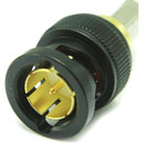 COAX CONNS 10-005-W126-FR BNC 12G UHD Male cable, crimp, 75 ohm, black, SDV-UHD-LFH