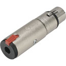 ADAPTER 3FX-3J 3-pin XLR female - 3-pole jack socket (accepts A and B types)