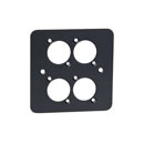 CANFORD F41B CONNECTOR PLATE 1-gang, 4 mounting hole, black