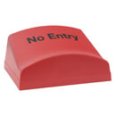 CANFORD LED STUDIO LEUCHTSCHILD, roter Gehäusedeckel, "No entry"