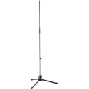 K&M 201/2 MIC STAND Short folding legs, die-cast base, 890-1590mm, black