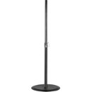 K&M 26750 LOUDSPEAKER STAND Floor, round base, up to 35kg, 1100-1810mm, black