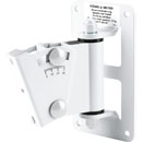 K&M 24471 LOUDSPEAKER MOUNT Wall, up to 15kg, 0-30 degree tilt, swivel, white