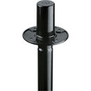 K&M 19656 FLANGE ADAPTER 35mm diameter stems, depth 75mm, flange diameter 105mm, black