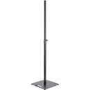 K&M 26731 LOUDSPEAKER STAND Floor, square base, up to 15kg, 1135-1835mm, black