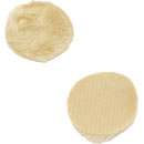 URSA PLUSH CIRCLES MICROPHONE COVER Short fur, beige (pack of 9 Circles/30 Stickies)