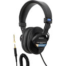 SONY MDR-7506 HEADPHONES Closed, 63 ohms, 3.5mm jack, 6.35mm adapter, coiled cable, folding