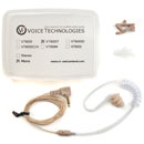 VOICE TECHNOLOGIES VT600T EARPHONE Coiled tube, mono 3.5mm jack, beige