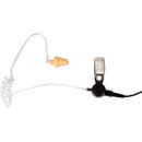 VOICE TECHNOLOGIES VT610TC125 EARPHONE Transparent coiled tube, black cable