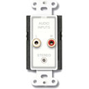 RDL D-CIJ3 AUDIO INTERFACE Input, stereo to mono, 1x dual RCA (phono)/3.5mm in, terminal out, white
