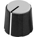 SIFAM S151-250 COLLET KNOB 15.5mm diameter, 0.25 inch shaft, black