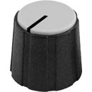SIFAM S150-250 COLLET KNOB 15.5mm diameter, 0.25 inch shaft, black
