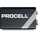DURACELL PROCELL PC1604 BATTERY, PP3 size, alkaline, 9V (pack of 10)