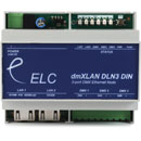 ELC LIGHTING DMXLAN NODE3 DIN DMX NODE 3x DMX ports, 2x Ethernet ports, DIN-rail, isolated
