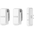 RODE WIRELESS MICRO RADIOMIC SYSTEM Dual transmitters, ultra-compact, BLE 5, USB-C, white