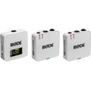 RODE WIRELESS GO GEN 3 RADIOMIC SYSTEM Dual transmitters, 2.4GHz, 32-bit float recording, white