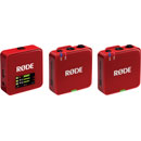 RODE WIRELESS GO GEN 3 RADIOMIC SYSTEM Dual transmitters, 2.4GHz, 32-bit float recording, red