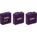 RODE WIRELESS GO GEN 3 RADIOMIC SYSTEM Dual transmitters, 2.4GHz, 32-bit float recording, purple