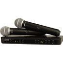 SHURE BLX288/PG58 RADIOMIC SYSTEM Dual handheld, PG58 capsules, 606-630MHz (K3E)