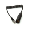 SHURE WA451 CABLE ASSEMBLY Coiled, TA3F to XLR3M, 1ft