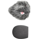 RYCOTE 055201 MICROPHONE WINDSHIELD Foam, with Windjammer, 19-22mm hole, 50mm l song, for shotgun mic