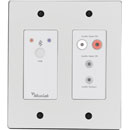MUXLAB 500555 AUDIO CONVERTER Wallplate, Bluetooth/analogue to Dante, 2-gang US Decora, white