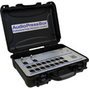 AUDIOPRESSBOX APB-216 C PRESS SPLITTER Portable, active, 2x in, 16x out, battery/mains, black