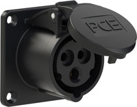 PCE INDUSTRIAL AC MAINS POWER CONNECTORS - Midnight range