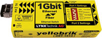 LYNX YELLOBRIK FIBRE OPTIC EXTENDERS - Ethernet, Serial and GPI - 10km