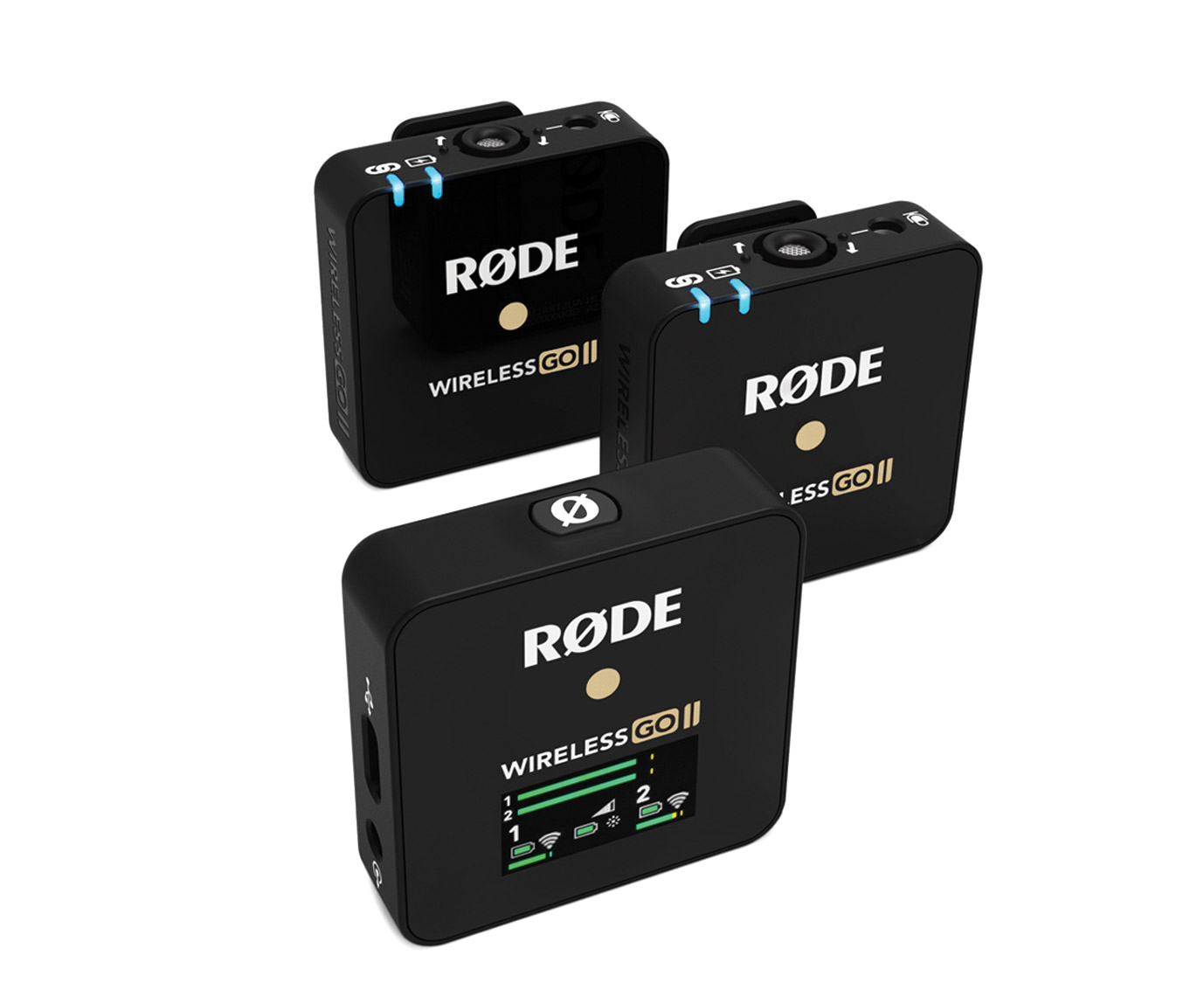 RODE WIRELESS GO II RADIOMIC SYSTEM Dual transmitters, compact  