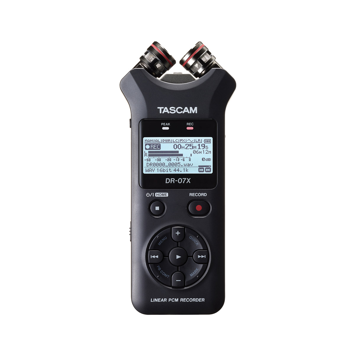 Tascam Dr 05x Portable Recorder 2 Channel Wav Mp3 Micro Sd Sdhc Sdxc Mic Line In Stereo Omni Mic