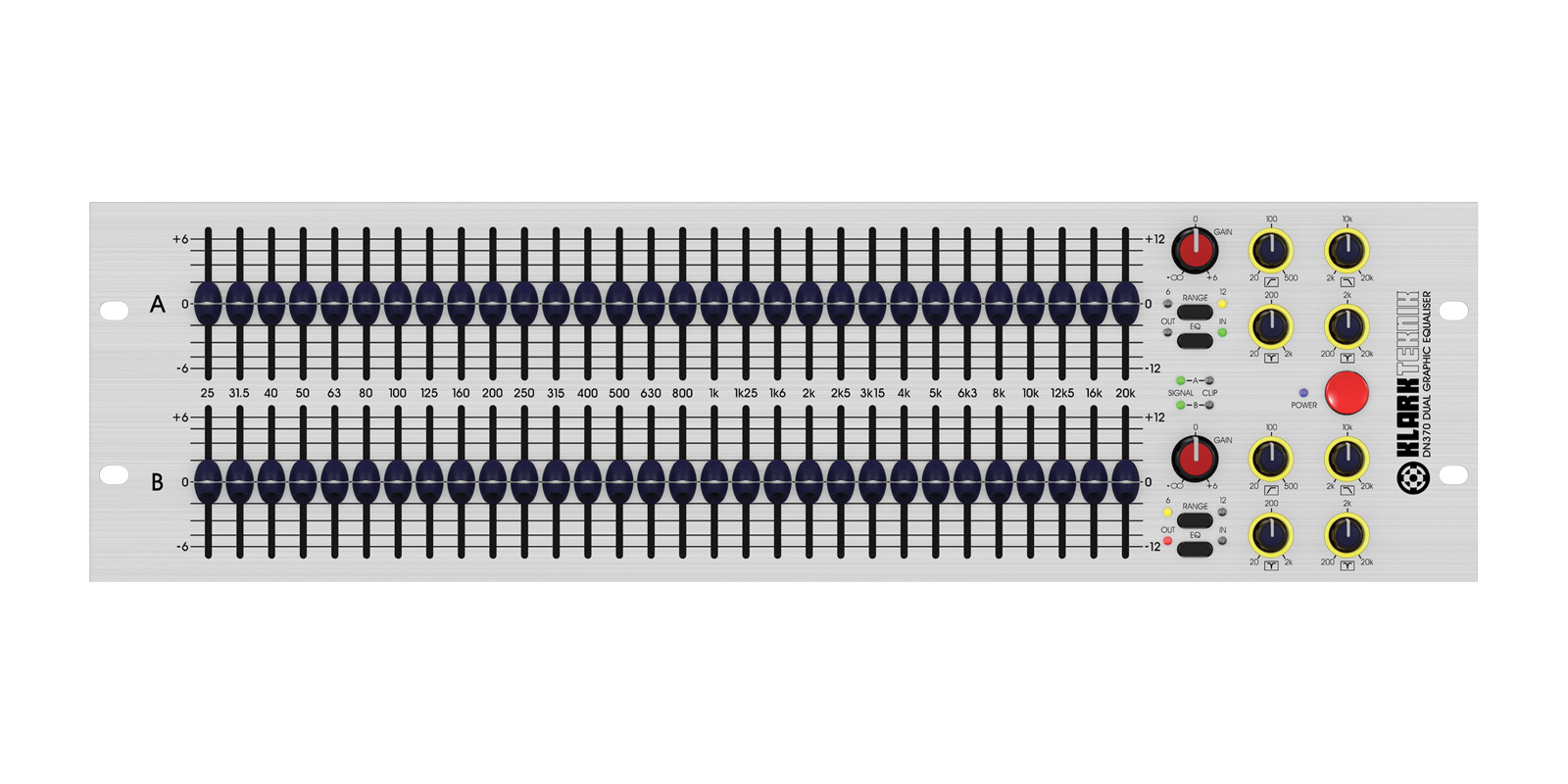 KLARK TEKNIK DN370 ステレオ30バンドグラフィックイコライザー